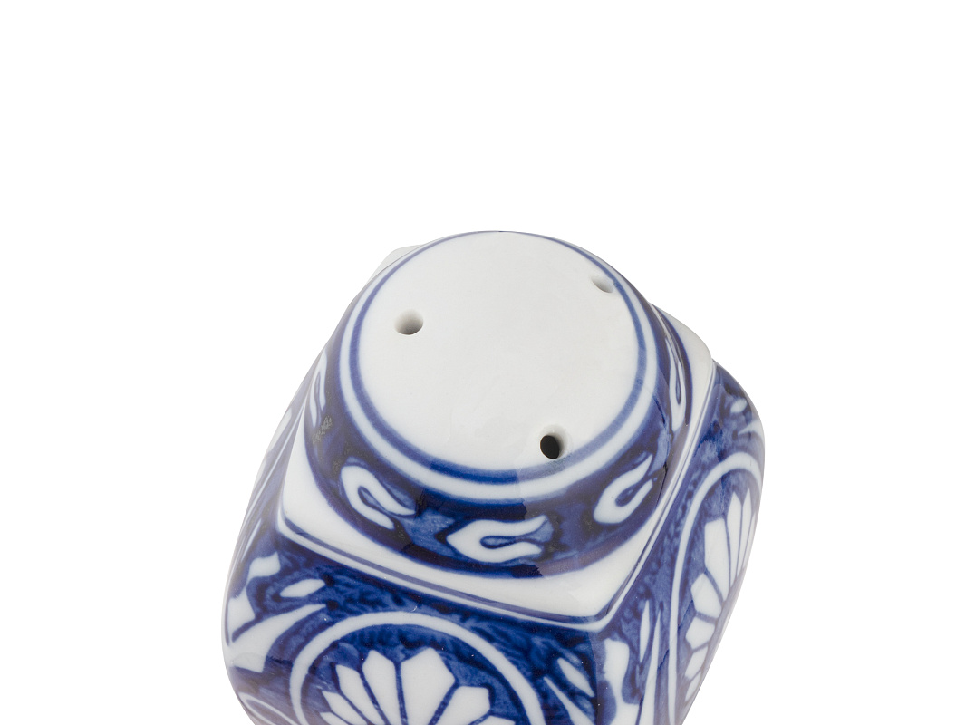 Солонка Ames 5x5x8 см. - синяя / белая