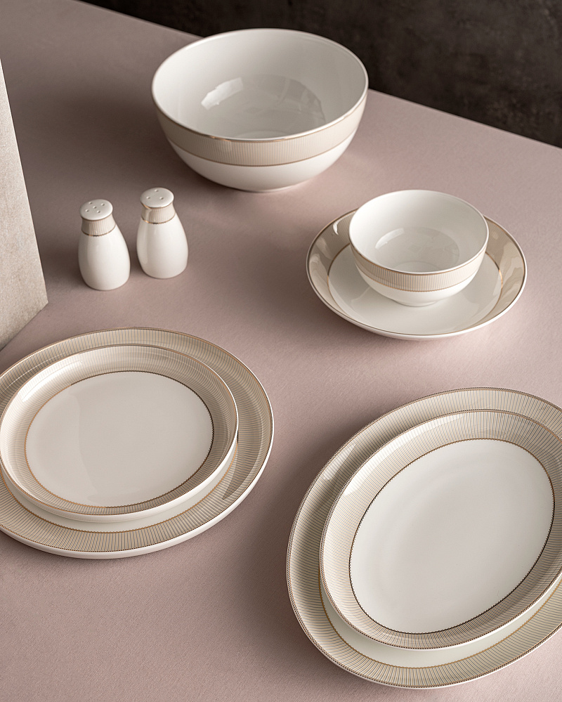 Столовый сервиз Adela из 56 предметов, - фарфор