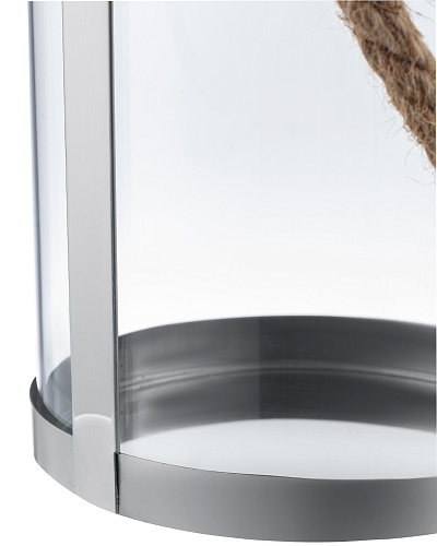 Подсвечник Manon 12,5x12,5x15 см, - стекло, нержавеющая сталь