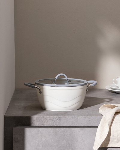 Кастрюля Albus с крышкой 2,9 л., - алюминий