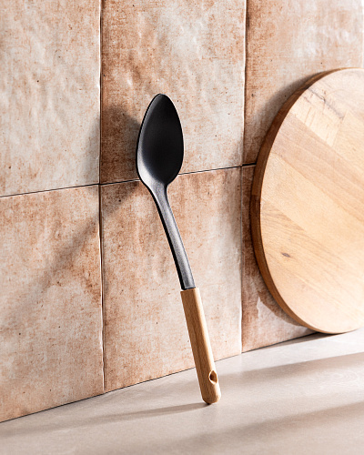 Ложка для готовки Seillans 6x34x2,5 см. - черная / коричневая