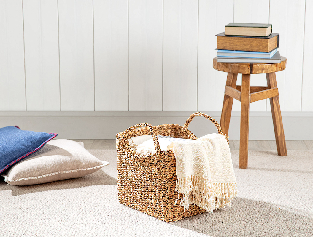 Плетеная корзина с ручками Colombe 35x35x30 см