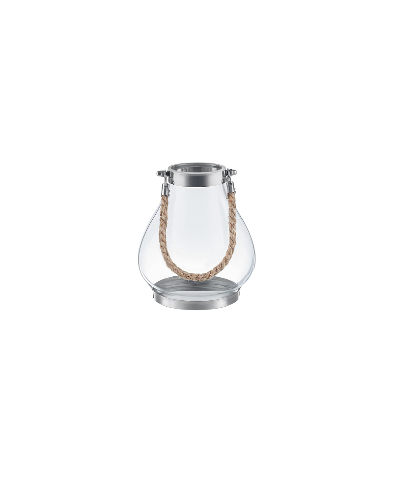Подсвечник Fonte 18x17,5x21 см, - стекло, нержавеющая сталь