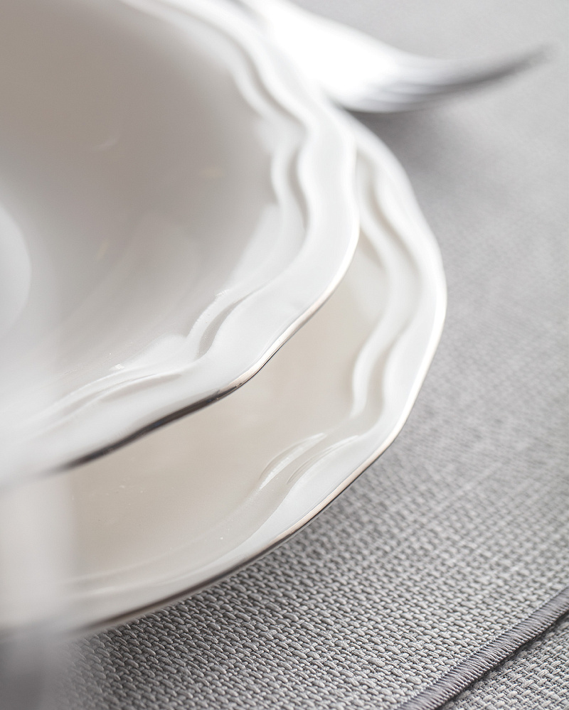 Столовый сервиз Viola из 24 предметов, new bone фарфор