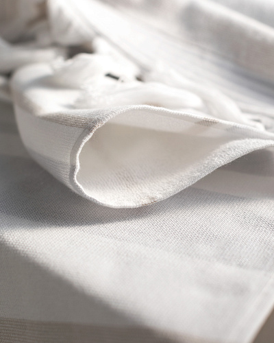 Полотенце для лица Raye Hammam 50x80 см. - голубое / бежевое