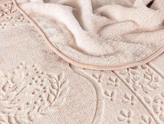 Покрывало двуспальное Rochelle 220x240 см. - бежевое