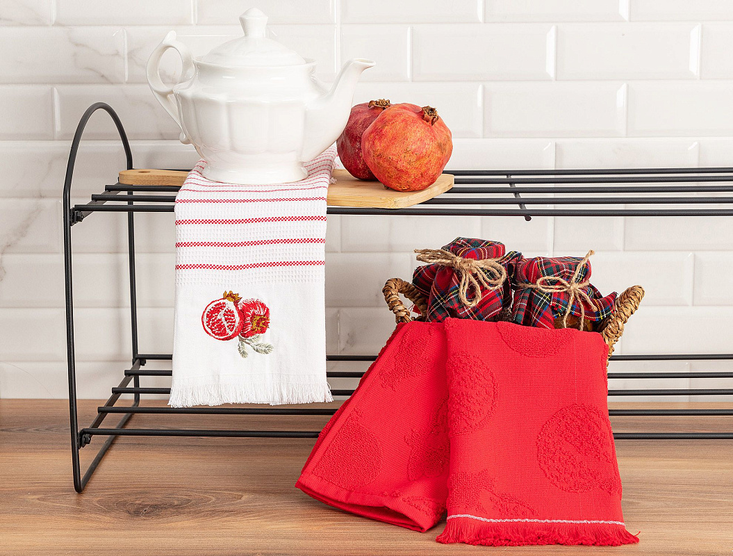 Комплект кухонных полотенец Mirabelle из 2 шт., 40x60 см. - хлопок