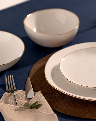 Столовый сервиз Alette из 24 предметов, new bone фарфор