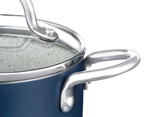 Набор посуды Mini Granite Look из 3 шт., 1,4 л., 1л. - темно-синий