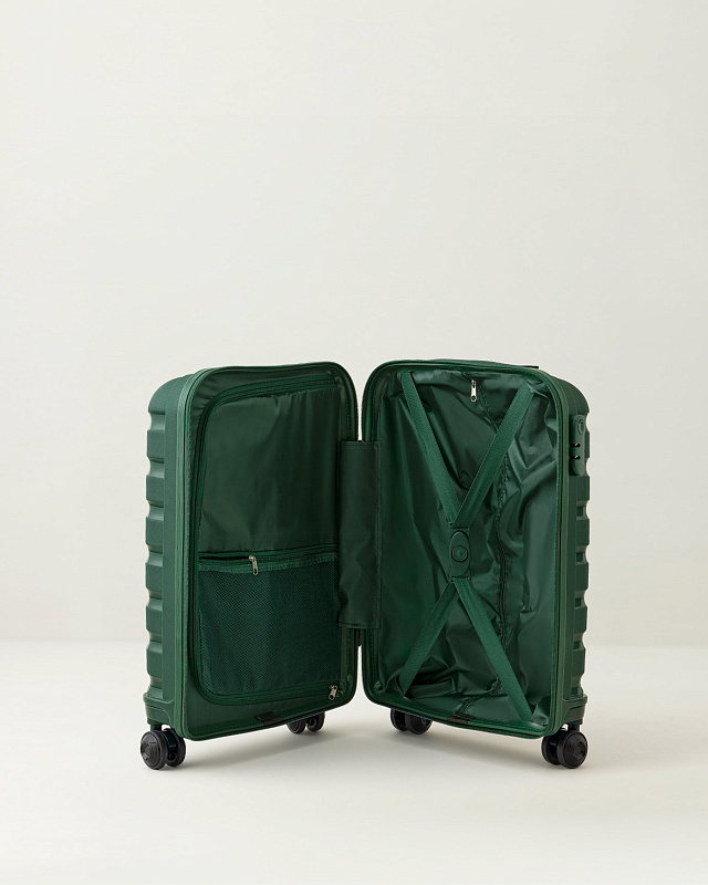 Чемодан Mer 37x23x56 см., 2,5 кг. - зеленый