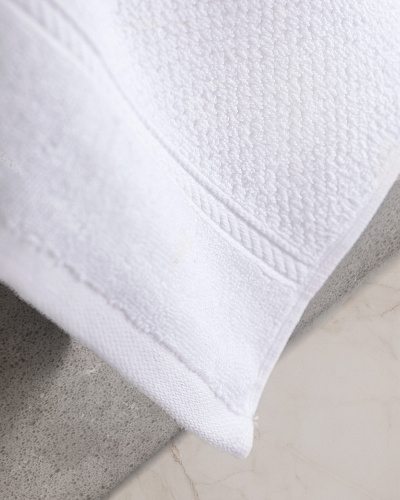 Полотенце для рук Piano Armure Hotel Collection 30x46 см. - белое