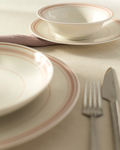 Столовый сервиз Moulin из 24 шт. - белый / персиковый