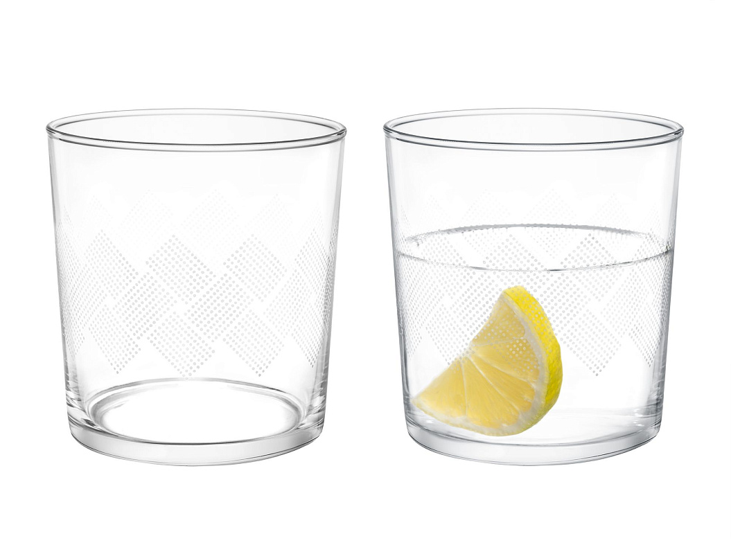 Набор стеклянных стаканов для напитков Pierretta-White из 4 шт., 380мл