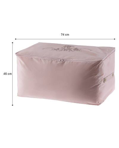 Органайзер для хранения Floral 74x46x46 см. - пудровая