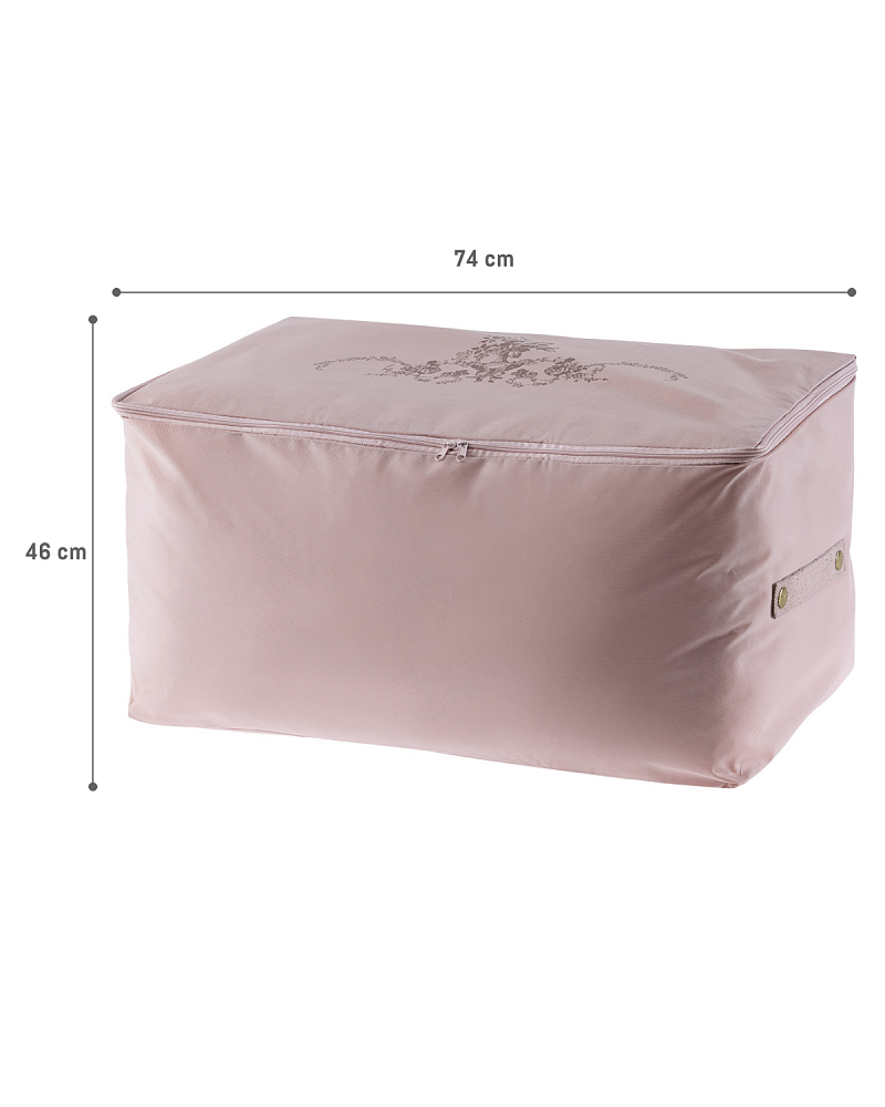 Органайзер для хранения Floral 74x46x46 см. - пудровая