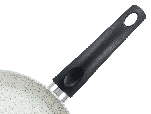 Комплект алюминиевой посуды Gordes 18см, 22см, 26см, 26см - кремовый. 7 предметов: 3 кастрюли, 3 крышки и 1 сковорода