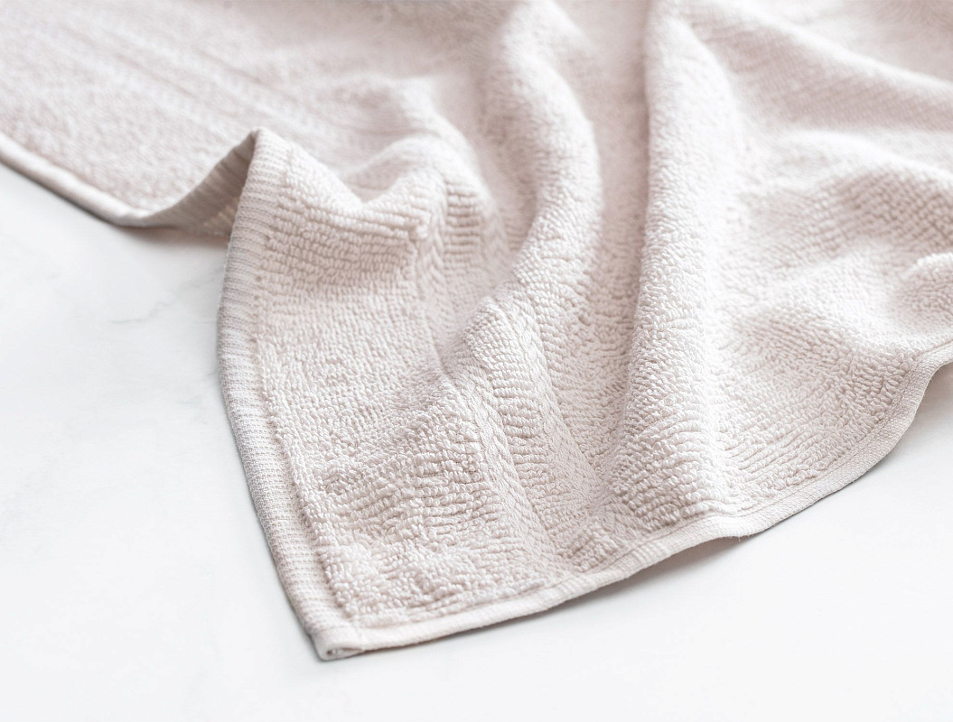 Набор махровых полотенец Avril из 3 шт. 30x46см, 50x76см, 70x140см - бежевый