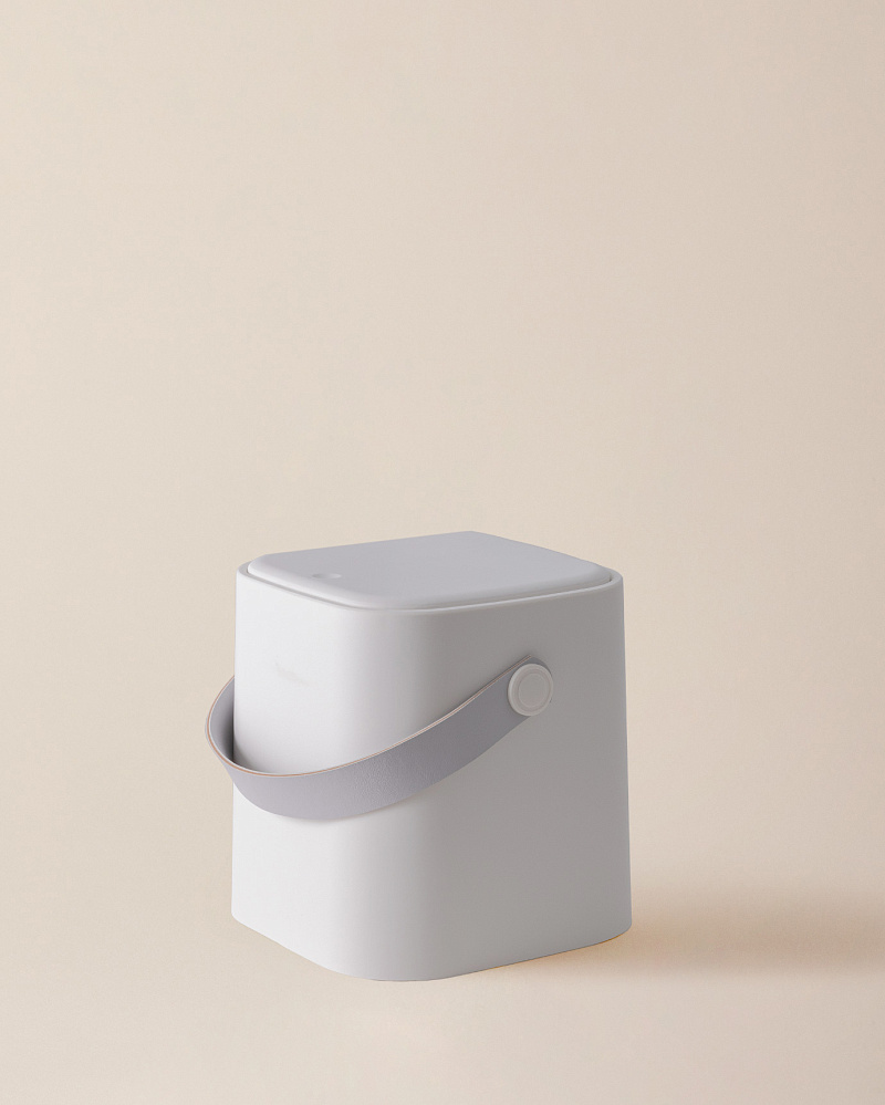 Контейнер для мусора  Anglais 21,5x21,5x22,5 см. - экрю