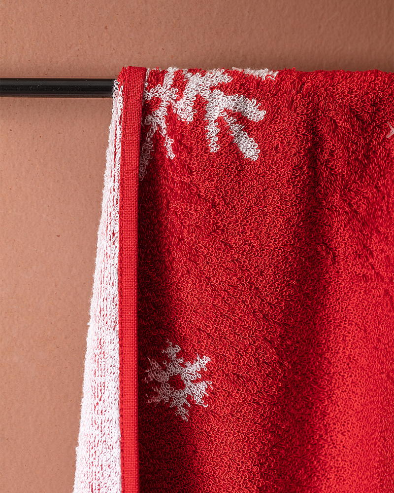 Полотенце для лица Cervus 50x70 см. - красное