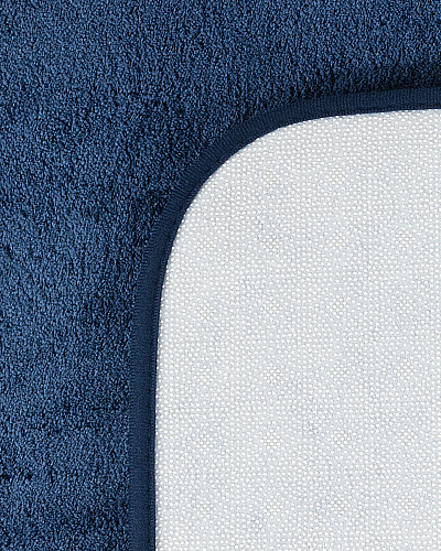 Набор ковриков для ванной Carol из 2 шт., 60x100-50x60 см. - индиго