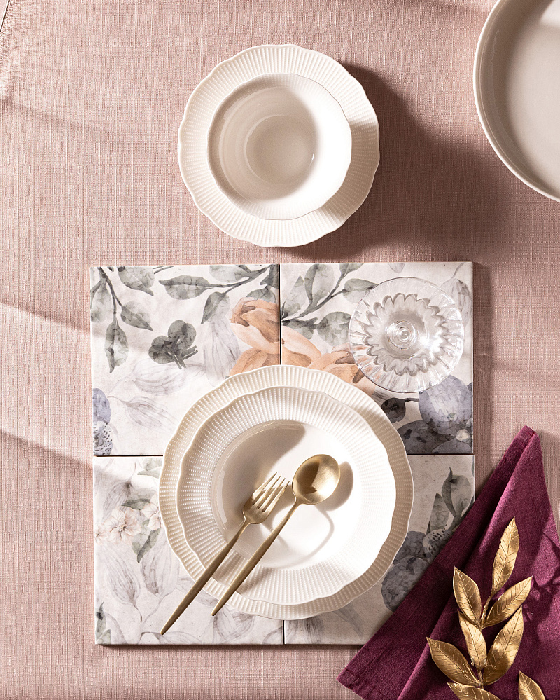 Столовый сервиз Delron из 24 шт. - белый