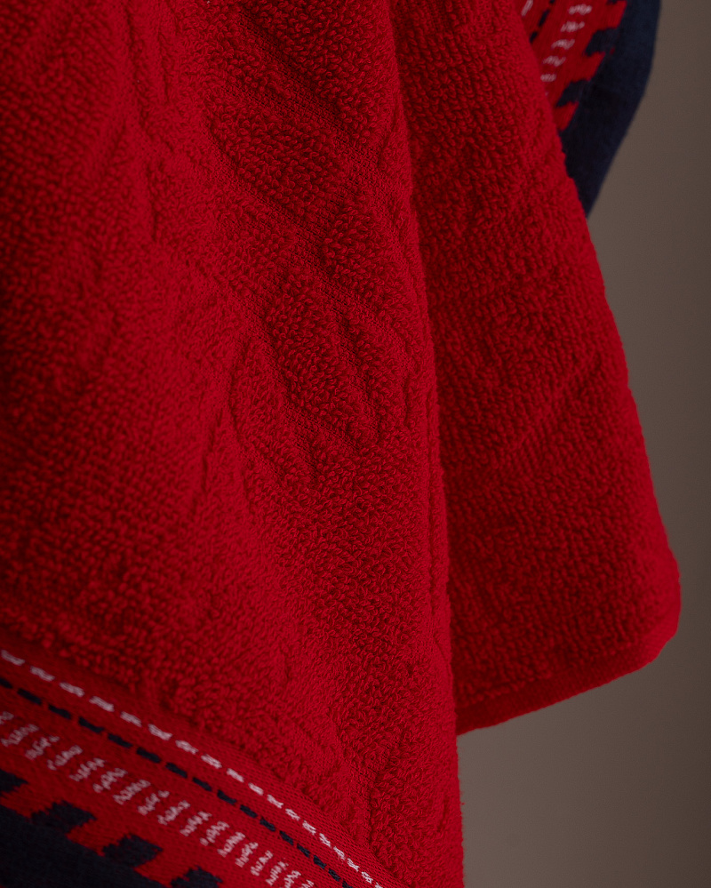 Полотенце для лица Perle 50x70 см. - красное