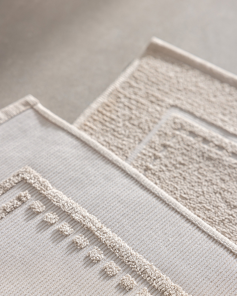 Полотенце для ног Angeline Natural Collection 50x80 см, - хлопок, пвх