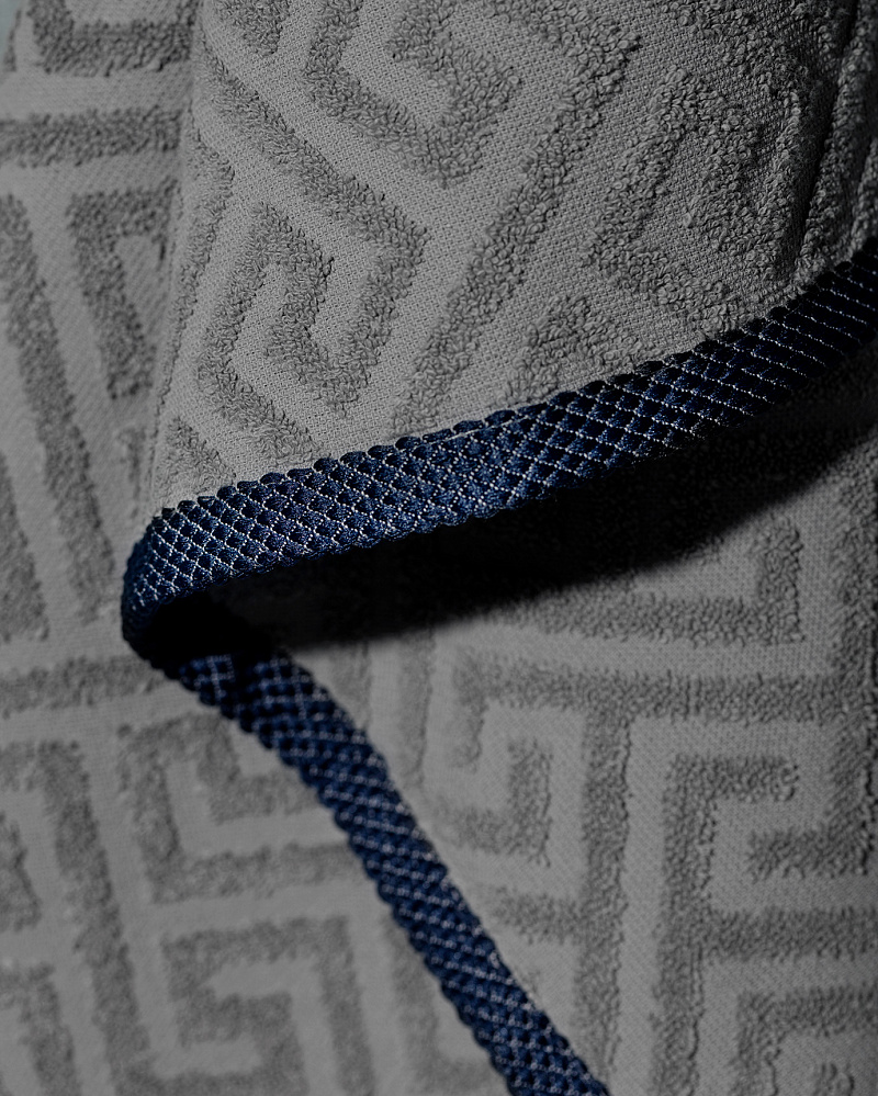 Банное полотенце Sault 70x140 см. - серое