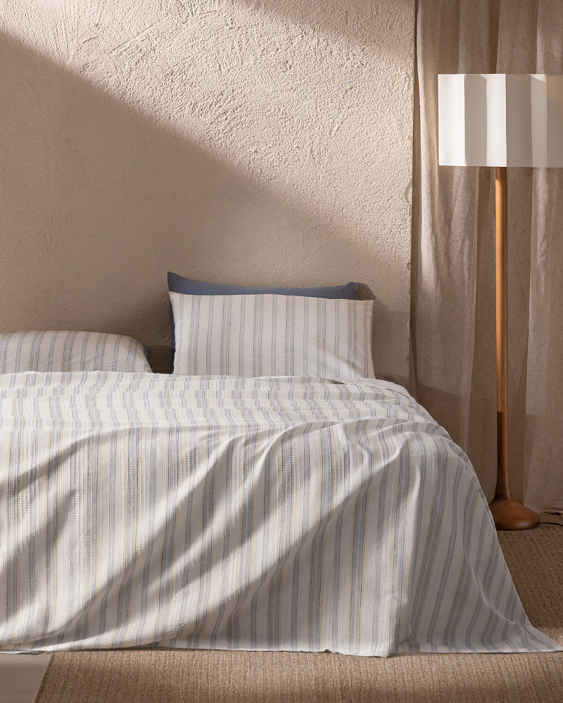 Комплект постельного белья двуспальный Avery с покрывалом 240х260 см, - хлопок, лиоцелл