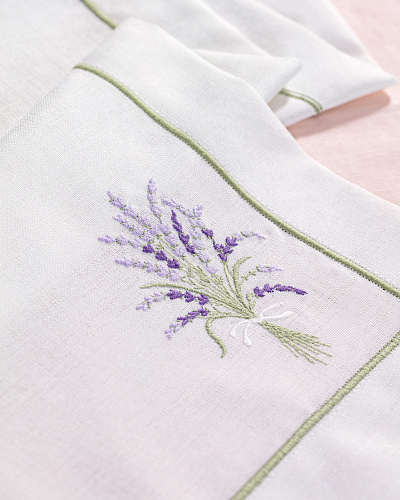 Дорожка на стол La Lavande 45x145 см. - белая