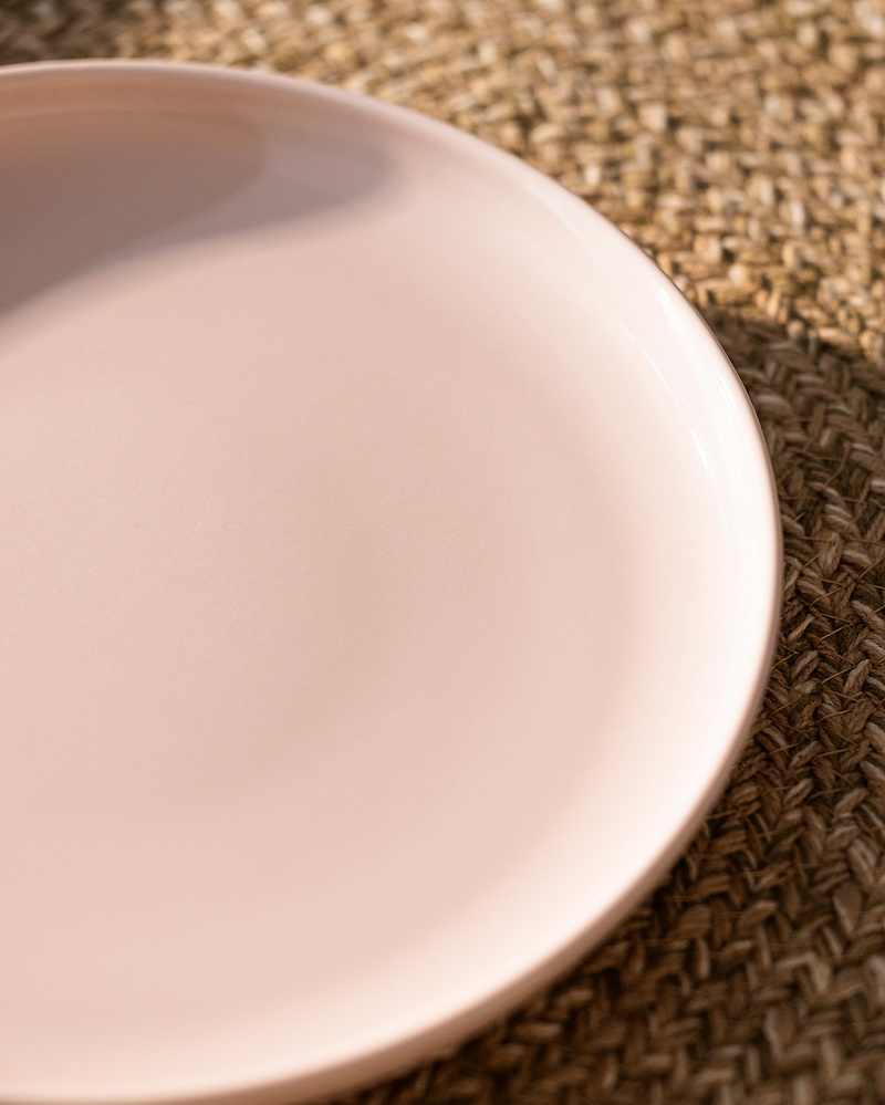 Тарелка Grasse 19 см. - светло-розовая