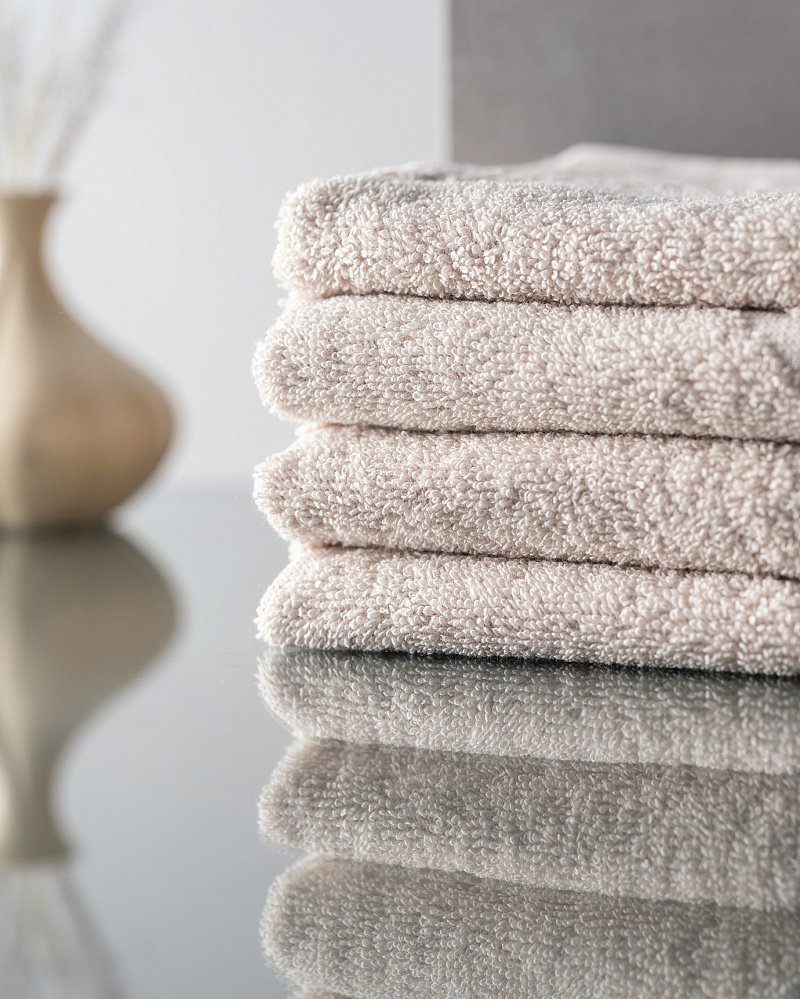 Набор полотенец для рук Sabine из 4 шт., 30x45 см. - бежевый