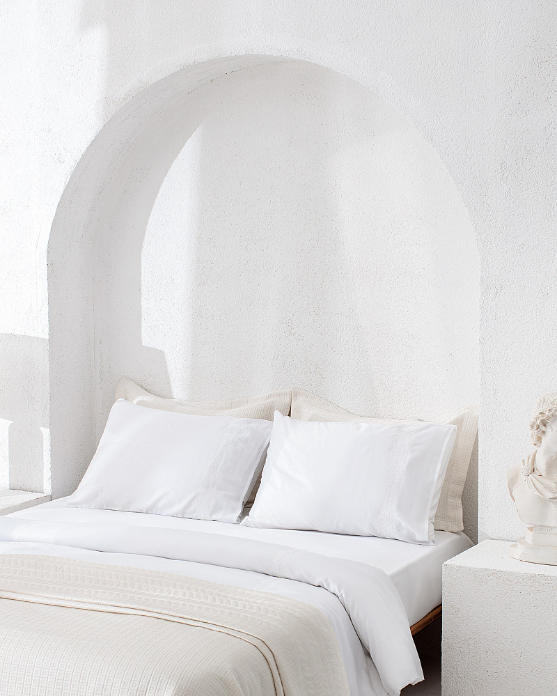 Комплект постельного белья евро Rodez Yacht Collection с 4 наволочками и покрывалом 260x280 см