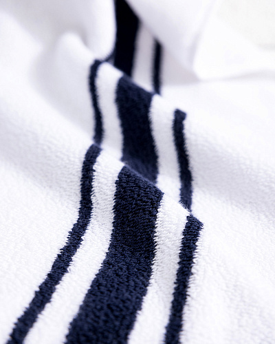 Пляжное полотенце Voilier 80x160 см. - белое / синее