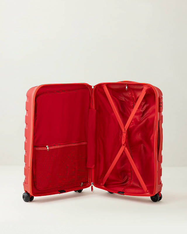 Чемодан Mer 42x27x65 см., 3,5 кг. - красный