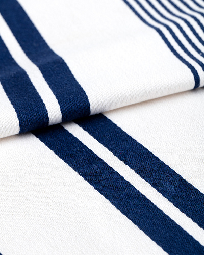 Дорожка на стол Estelle 40x120 см. - белый / синий