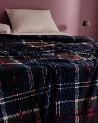 Покрывало полутораспальное Tignes 200x220 см. - темно-синее