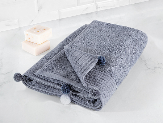 Банное полотенце Valerie Luxury Collection 70x140 см. - темно-синее