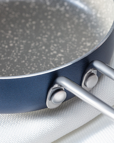 Набор посуды Mini Granite Look из 3 шт., 14 см. - синий