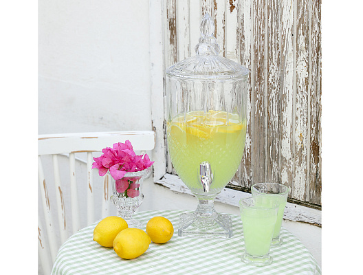 Стеклянный лимонадник с краном Victoria 4.5 л. 