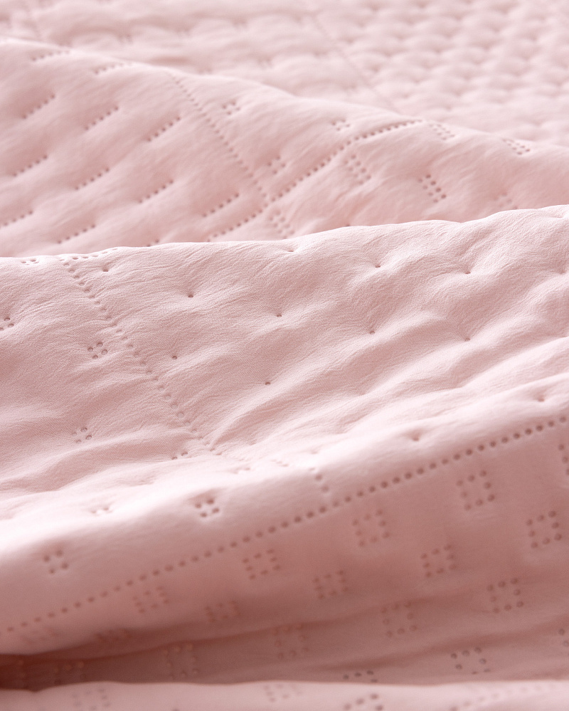 Комплект покрывало + 2 наволочки Medus 230x250 см., пудровый