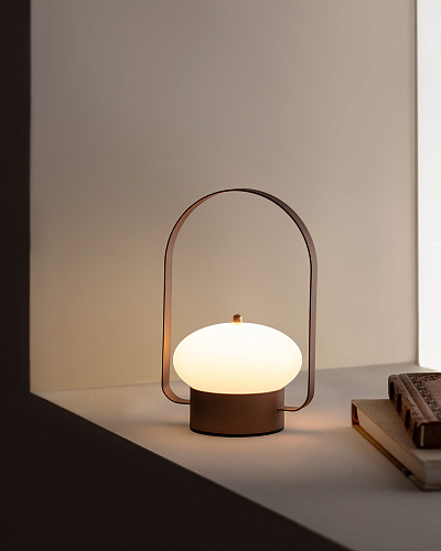 Светильник Gaia 12x12x20 см. - янтарный