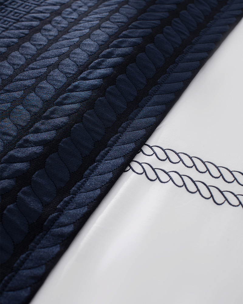 Комплект постельного белья двуспальный Rodez Yacht Collection с 4 наволочками и покрывалом 240x260 см, - хлопок