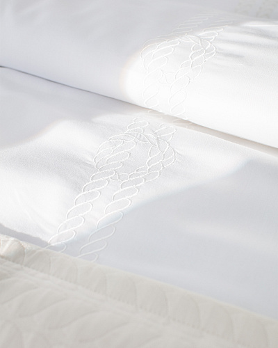 Комплект постельного белья евро Rodez Yacht Collection с 4 наволочками и покрывалом 260x280 см