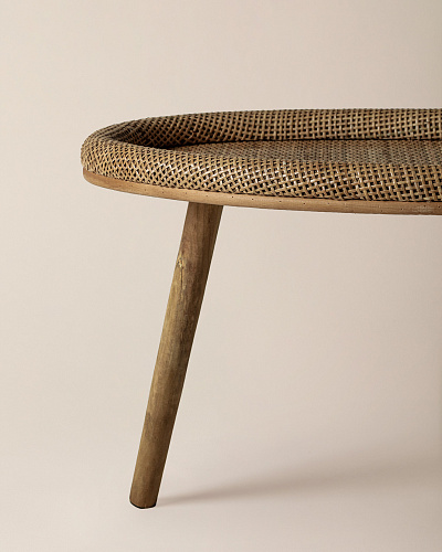 Журнальный столик Perla 77x41x39 см, ротанг