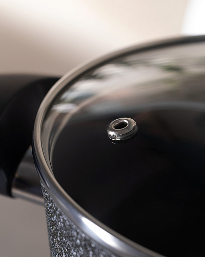 Набор посуды Titanium Professional из 7 шт., 18-22-26 см. - темно-серый