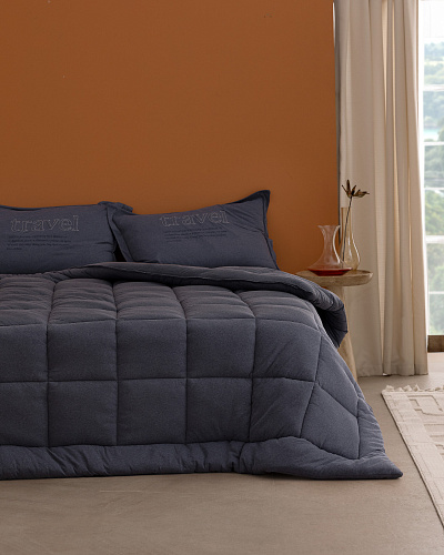 Комплект постельного белья двуспальный Bobigny с одеялом-покрывалом 160x200 см