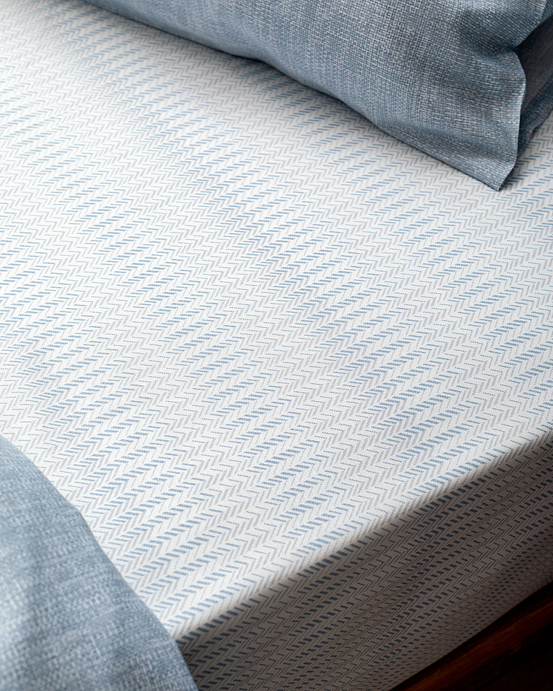 Комплект постельного белья двуспальный Delrico с принтом 240x260 см