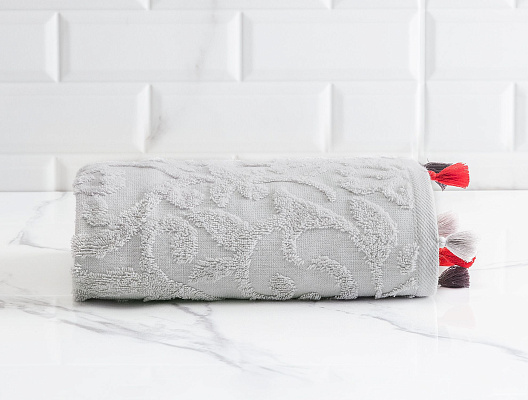 Полотенце для лица Giverny 50x70см - светло-серое