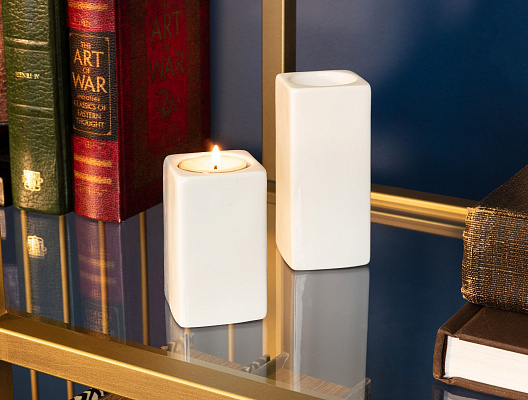 Подсвечник фарфоровый Petit Concept 9cm - белый